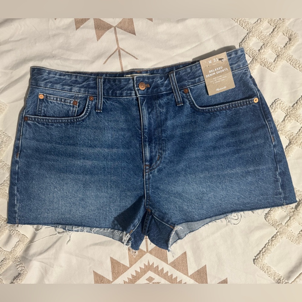 NWT Madewell Relaxed Denim Shorts